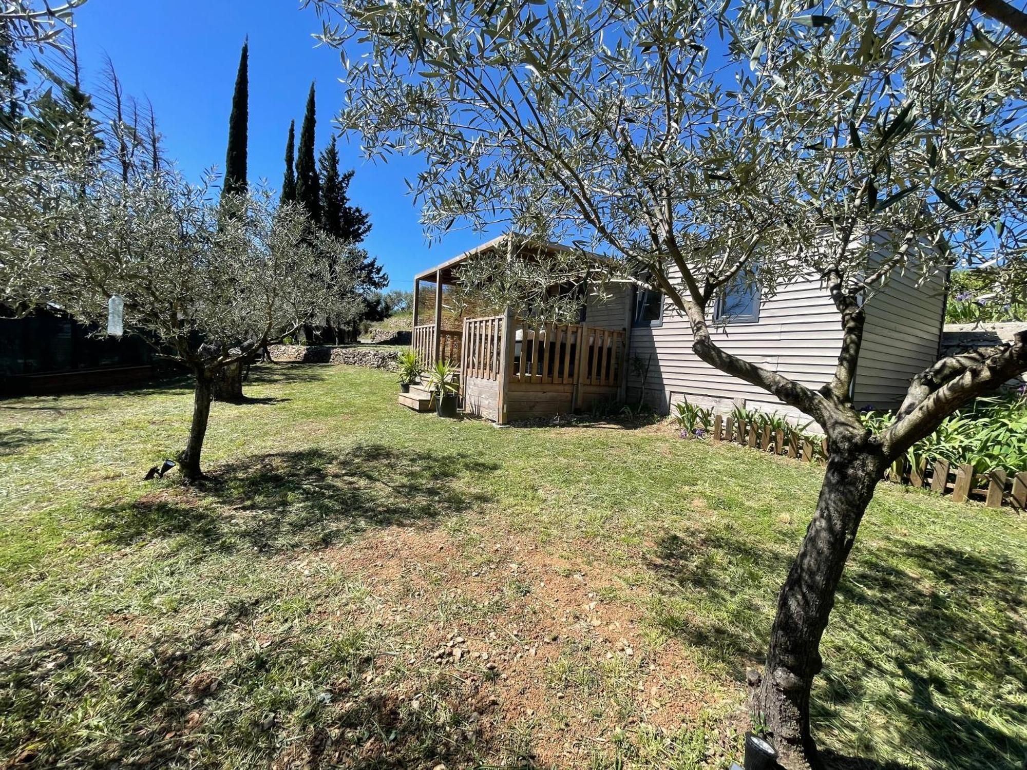 Mobil-Home En Pleine Nature A 3 Mins Du Lac Du Salagou Avec Vue Panoramique Lacoste エクステリア 写真